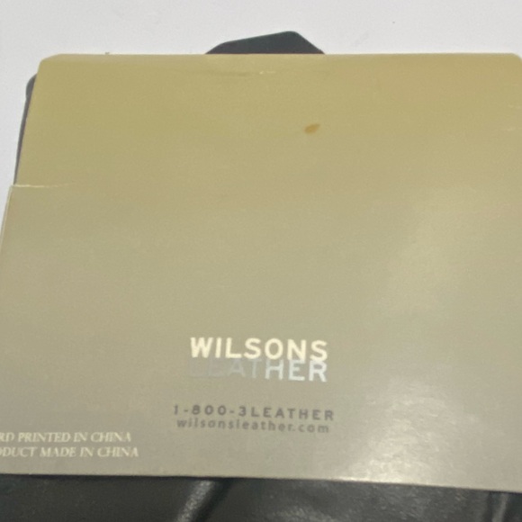 Wilson's Leather Pelle Studio Womens M Black Leather Gloves Rabbit Fur Lined NWT - Picture 3 of 9
